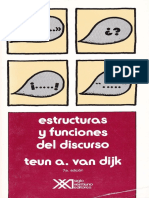 Estructuras y Funciones Del Discurso. Teun Van Dijk