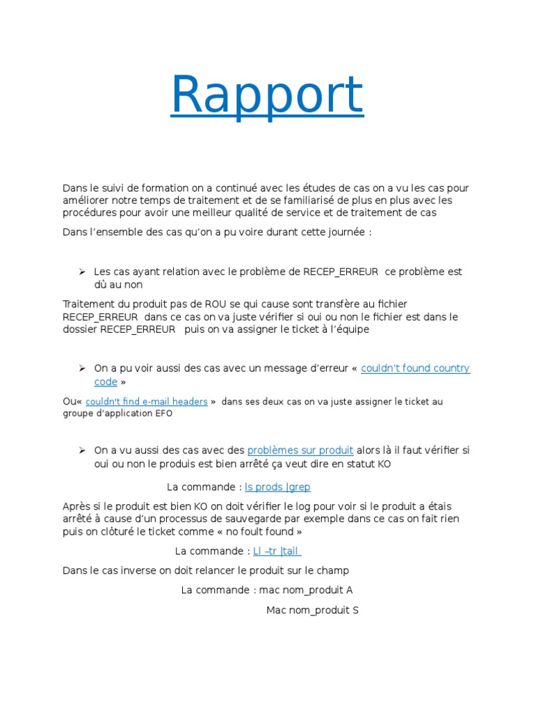 Rapport 1  Serveur (Informatique)  Technologie