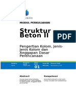 Download Modul 1 STRUKTUR BETON 2 by Iwan Sutriono SN314663226 doc pdf