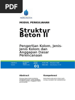Download Modul 1 STRUKTUR BETON 2 by Iwan Sutriono SN314663226 doc pdf