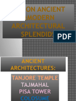 On Ancient &modern Architectural Splendids