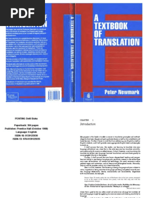 Newmark Peter Textbook Of Translation 1988 Translations