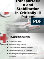 ! Transportation and Stabilitation in Critically Ill Patient - Mei 11