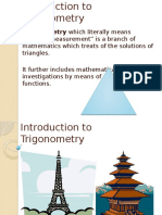 Introduction To Trigonometry