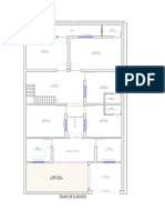 Plan of A House: Court Yard 22'-3" X 12'-9"