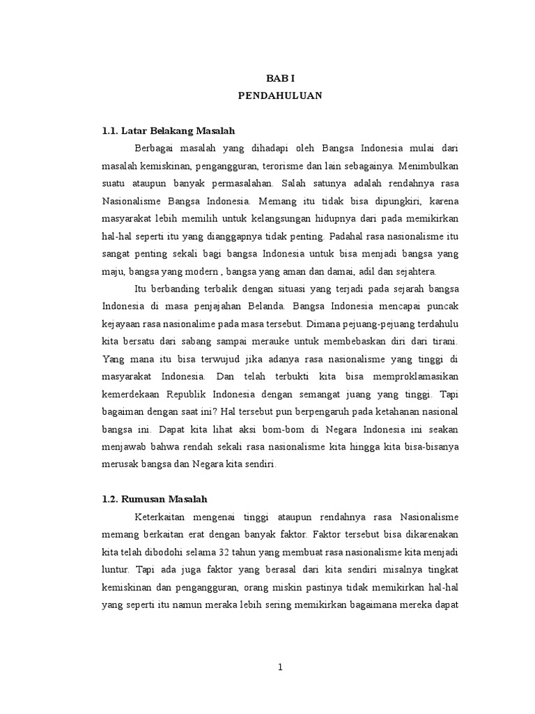 Makalah nasionalisme