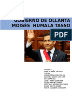 Ollanta Humala Gobierno en Adm Publica Monografia