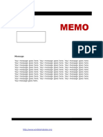 Memo Template