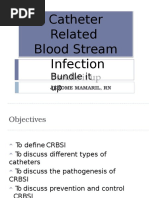 Catheter Related Bloodstream Infection (CRBSI)