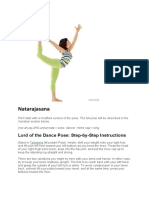 Natarajasana: Lord of The Dance Pose: Step-by-Step Instructions