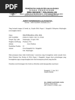 Surat Keterangan Bersedia Melepas