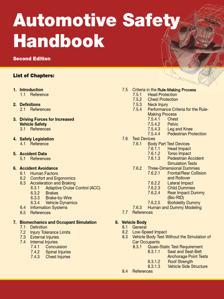 Automotive Safety Handbook: Second Edition | PDF | Seat Belt | Airbag