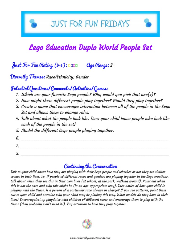 Lego Education Duplo World People Set | PDF
