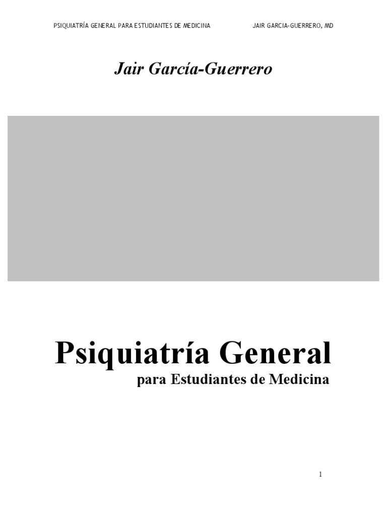 Psiquiatría General para Estudiantes Médicos | PDF | Esquizofrenia ...
