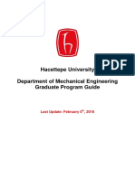Graduate Program Guide Hacettepe