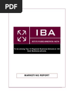 Download Marketing Plan Report - IBA by Aamir Khan SN31470477 doc pdf
