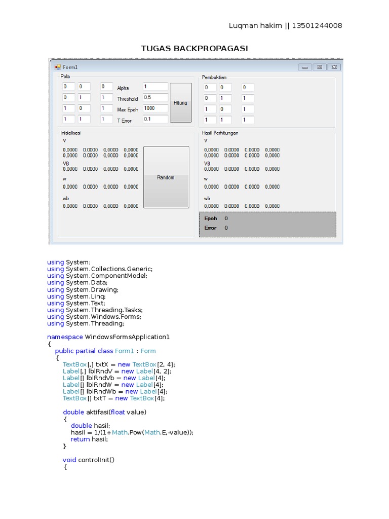 Backpropagation Implementation Guide | PDF