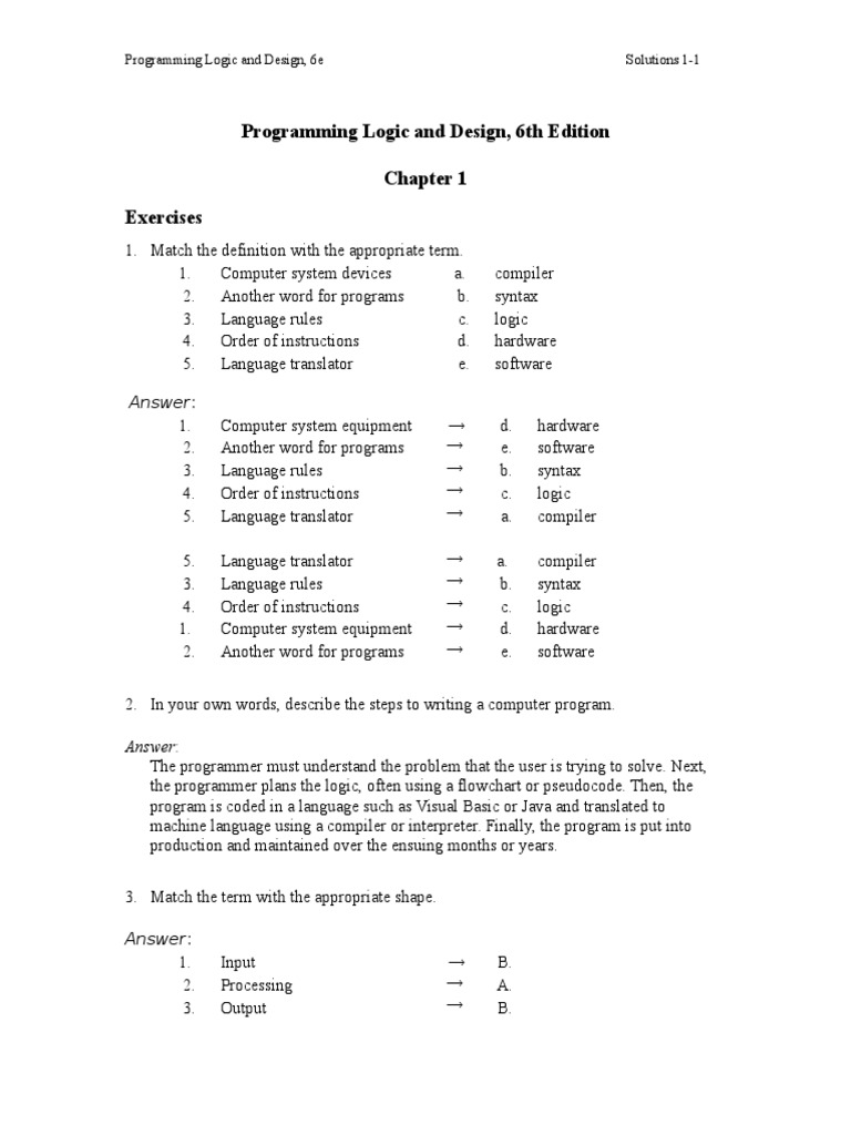 1 Solutions To Assigned Problems | PDF | Computer Program | Programming