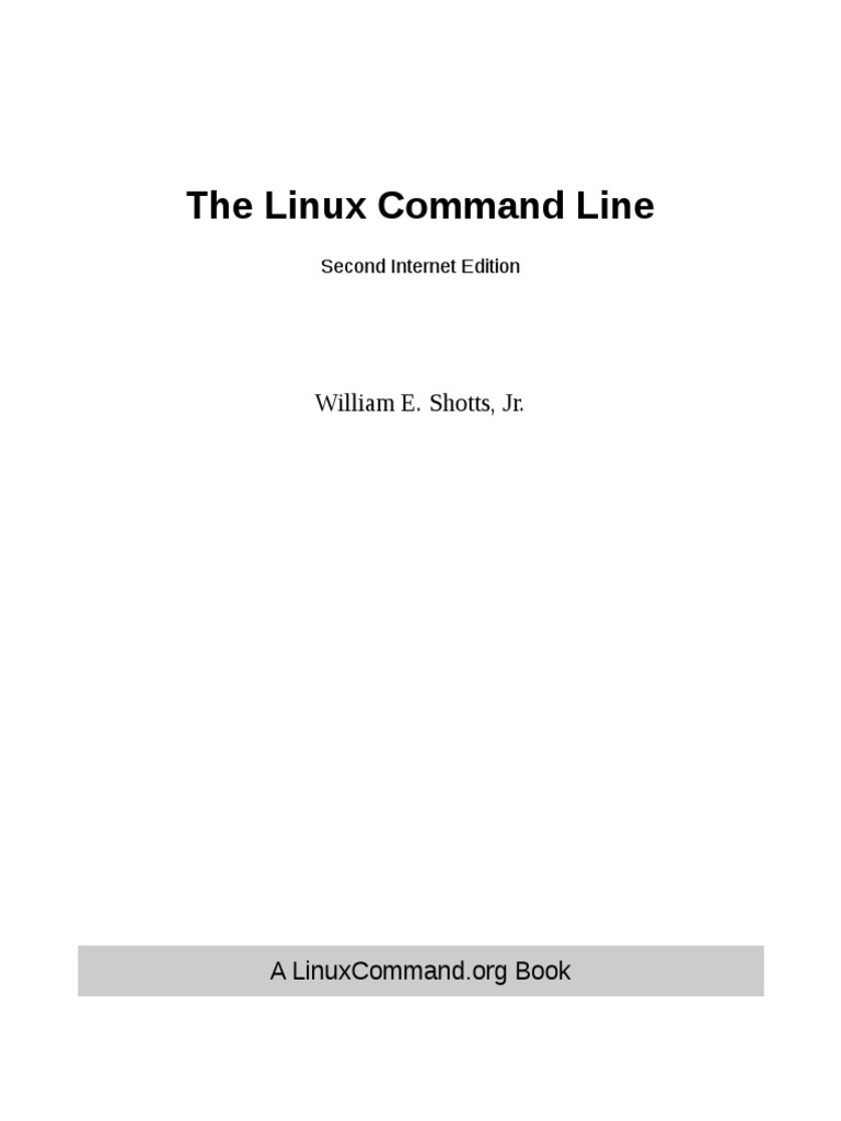 The Linux Command Line | PDF | Regular Expression | Command Line Interface
