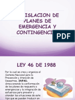 LEGISLACION Plan de Emergencia y Contingencia en Colombia
