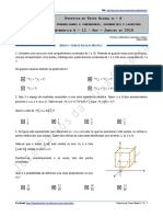 Proposta de Teste Global N.º 4 - Matemática A - 12.º Ano - Janeiro de 2016