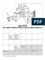 June Calendar 2016