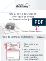 ISO 27001 ISO 22301 Porque Es Mejor Implementarlas Juntas Presentation Deck