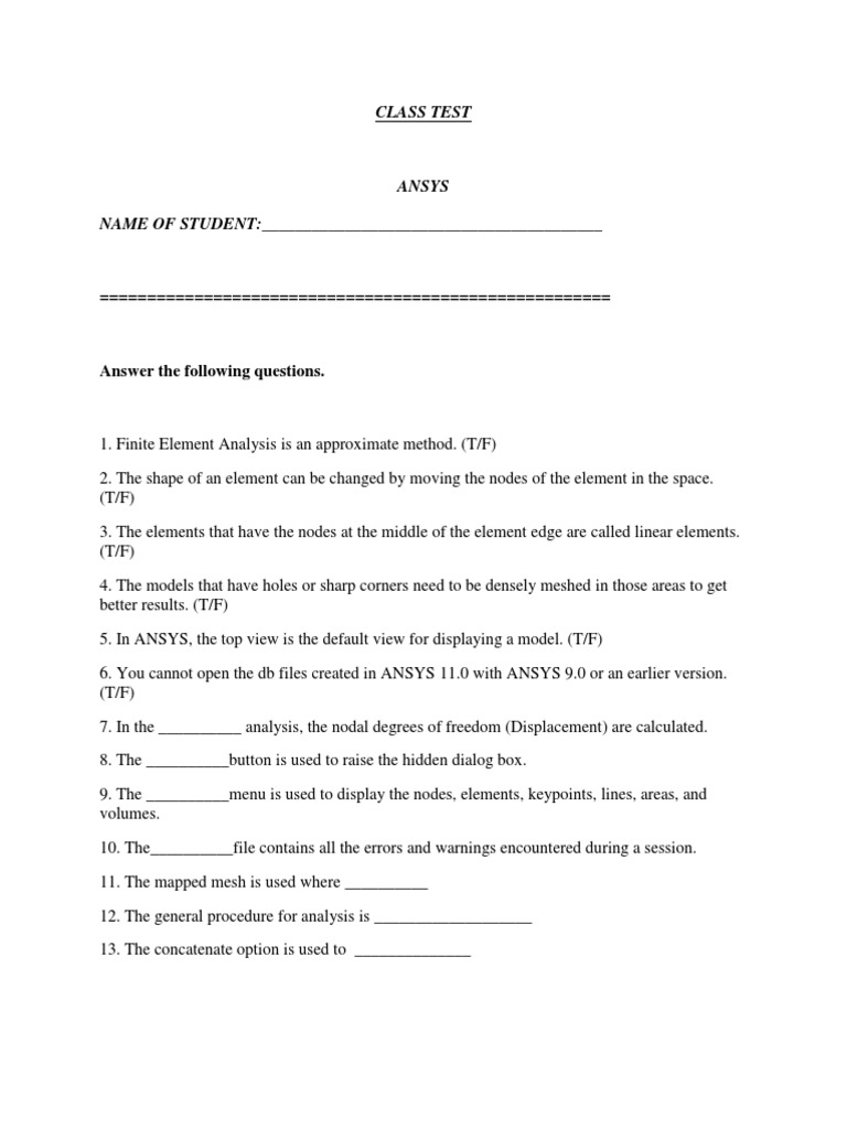 Ansys Exercises Pdf Stress Mechanics Thermal Conductivity
