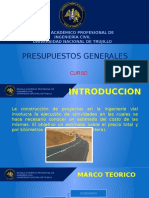 Presupuesto, GG, Analisi, Etc