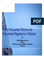 Rules of public procurement rule