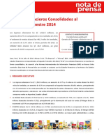 2Q14 Nota de Prensa ESP