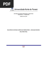 Relatório de estagio 7 semestre  
