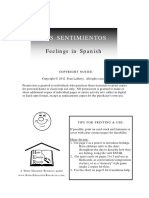 Los Sentimientos: Feelings in Spanish