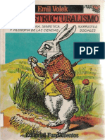 Volek, Emil (1985) - Metaestructuralismo. Poética Moderna, Semiótica Narrativa y Filosofía de Las Ciencias Sociales