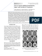 Rapid Resolution of Acute Subdural Hematoma: A Case Report and Review of Literature