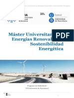 Máster Universitario en Energías Renovables y Sostenibilidad Energética