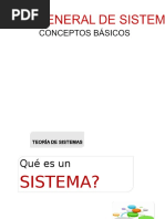 1. Concepto de Sistema