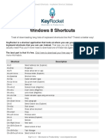 Windows 8 Shortcuts PDF