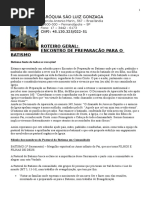 Subsídio Para o Encontro de Preparação Para Ra o Batismo