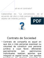 ¿Qué Es El Contrato? Cabanellas Es: "La Convención, Es El