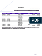 Account Activity: Transaction Date Post Date Transaction Reference No. Description Debit Credit Balance