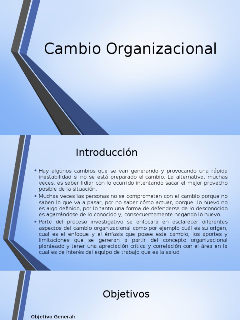 Estrategias para el Cambio Organizacional | PDF | Gestión del cambio ...