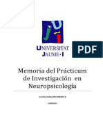 Memoria Practicum Investigacion Neuropsicologia y Neuroimagen Funcional