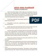 Teknis Analisis Data Kualitatif