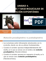 CLASE 15 - Mutaciones Genéticas - Preadaptativas y Postadaptativas