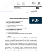 Conţinutul Și Importanța Marketingului În Economie Și Societate