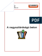 A Nagyszilárdságú Beton