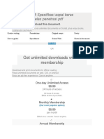 Get Unlimited Downloads With A Membership: SNI 8135-2015 Spesifikasi Aspal Keras Berdasarkan Kelas Penetrasi PDF