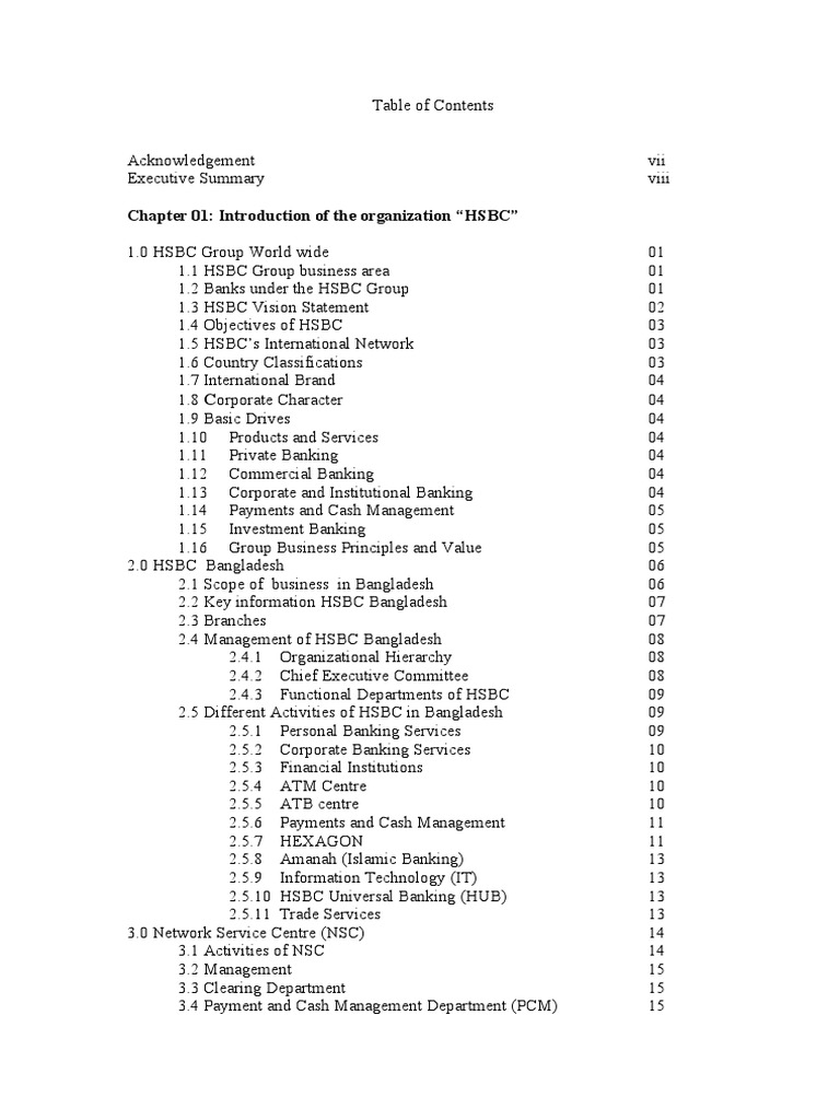 Report On HSBC | PDF | Swot Analysis | Cheque