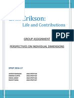 Erik Erikson - Life and Contribution